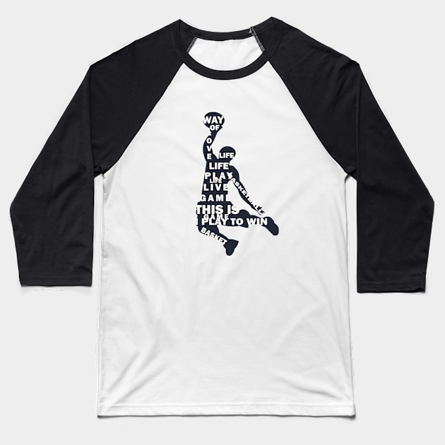 basketball player Baseball T-Shirt by omitay